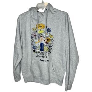 Harry Styles “Harry’s House” Handmade Embroidered Hoodie Sweatshirt. Size Medium